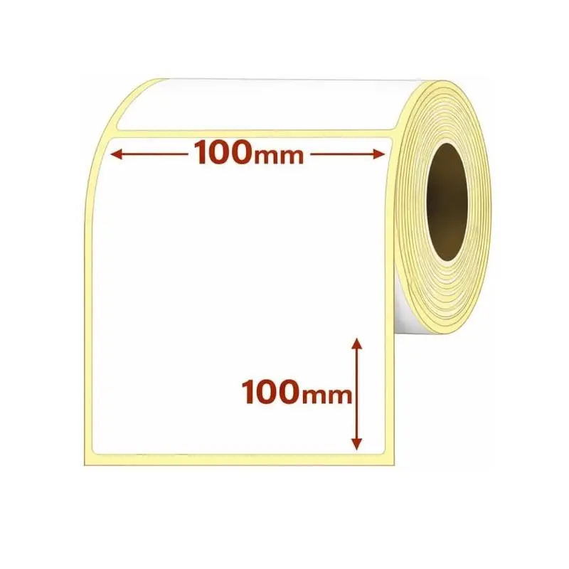 OfisKutusu 500 Adet 100x100mm Beyaz, Phomemo D520-bt, Pm-241-bt Için Termal Etiket, Kuka Çapı 40mm