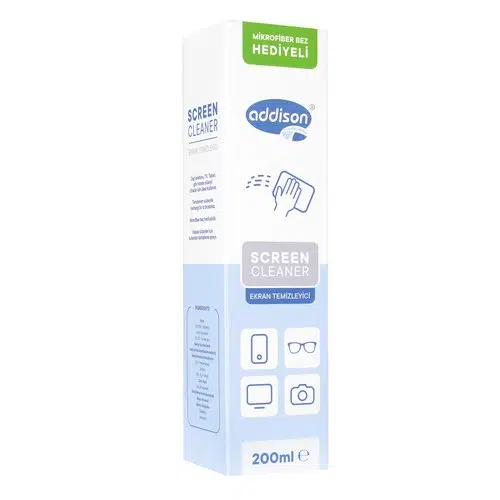 Addison 300870 Ekran Temizleyici Sprey 200ml+Mikrofiber Bez