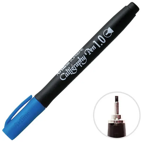 Artline 241 Supreme 1,0mm Calligraphy Pen Mavi (Kaligrafi Kalemi)