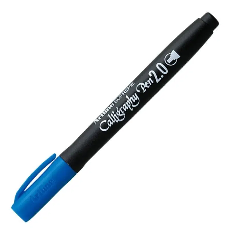 Artline 242 Supreme 2,0mm Calligraphy Pen Mavi (Kaligrafi Kalemi)