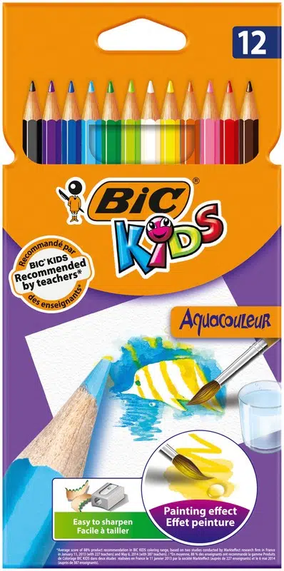 Bic Aquacouleur Kuru Sulu Boya Kalemi 12 Renk
