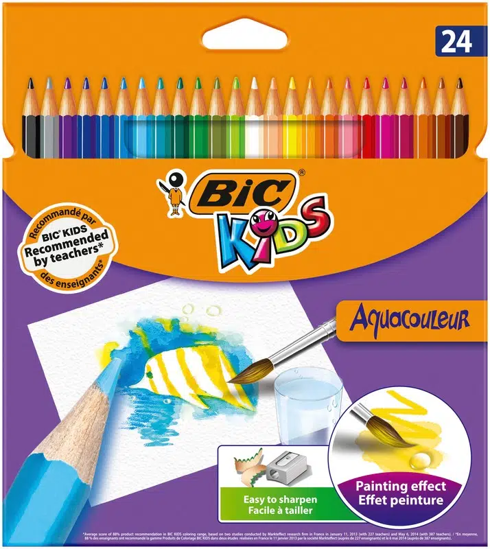 Bic Aquacouleur Kuru Sulu Boya Kalemi 24 Renk