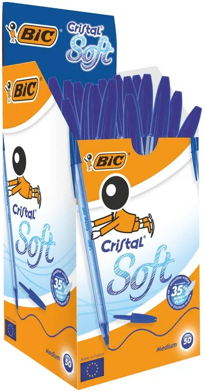 Bic Cristal Soft Tükenmez 50'li Mavi