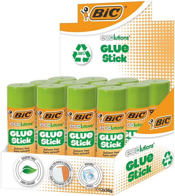 Bic Eco Glue Stick 36gr 12'li