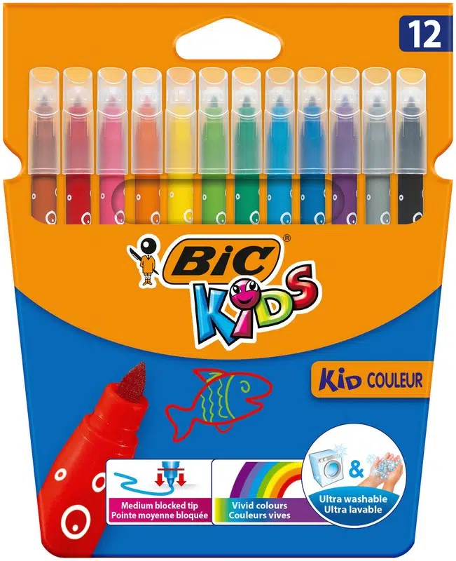 Bic Kid Couleur Keçeli Boya Kalemi 12 Renk