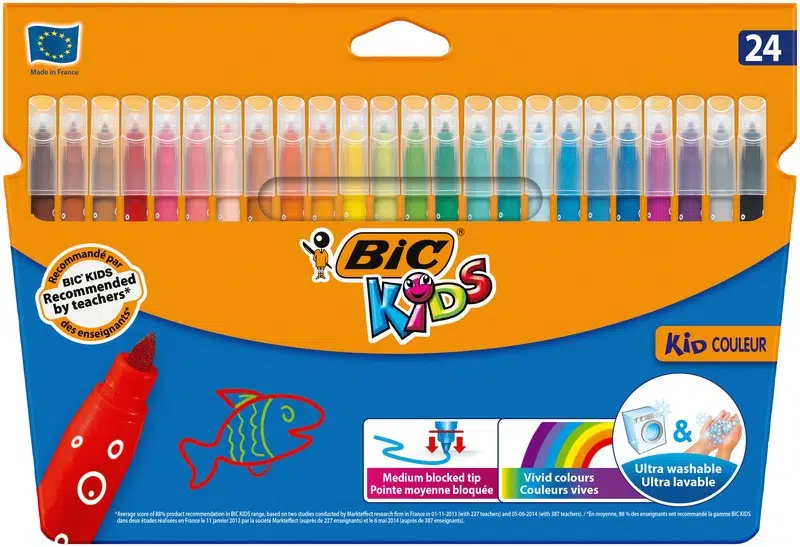 Bic Kid Couleur Keçeli Boya Kalemi 24 Renk