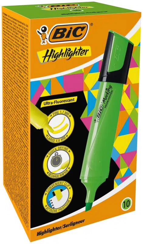 BİC MARKİNG FLAT HİGHLİGHTER 12'Lİ YEŞİL (943648) 968584