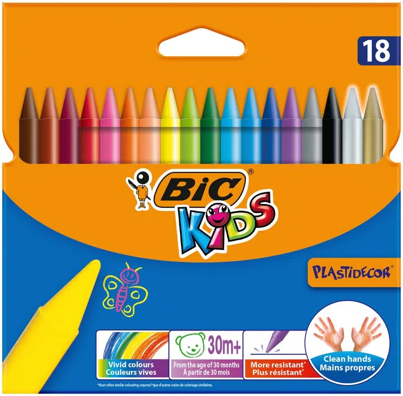 Bic Silinebilir Pastel Boya 18 Renk