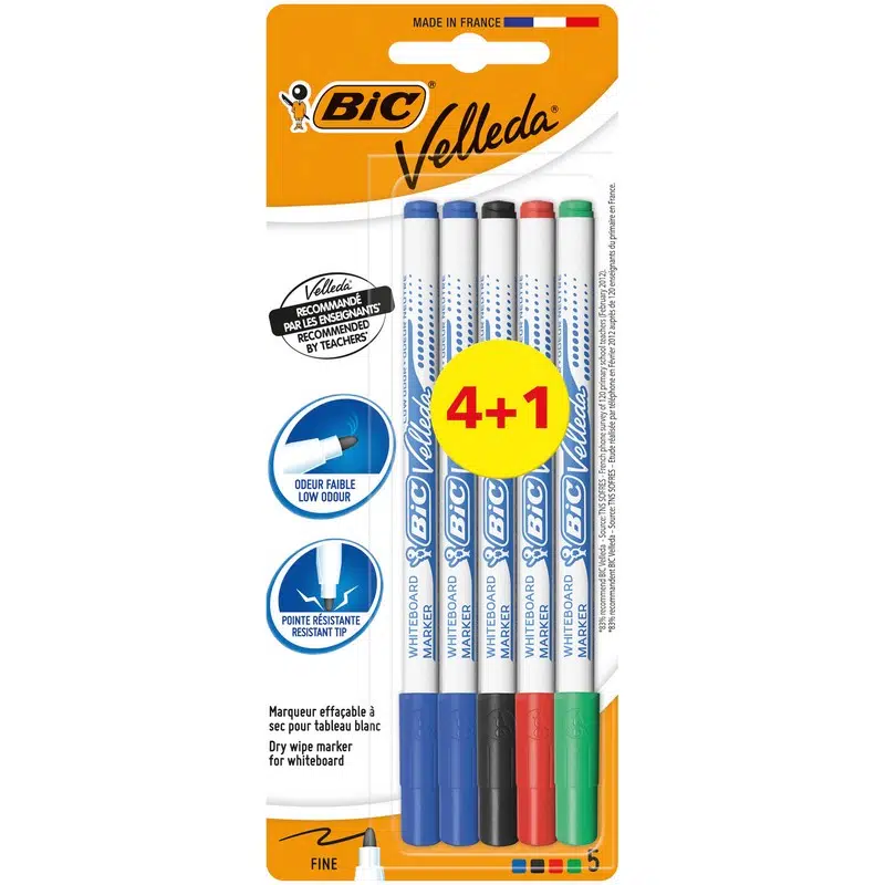 Bic Velleda 1721 Çocuk Tahta Kalemi 5'li Blister
