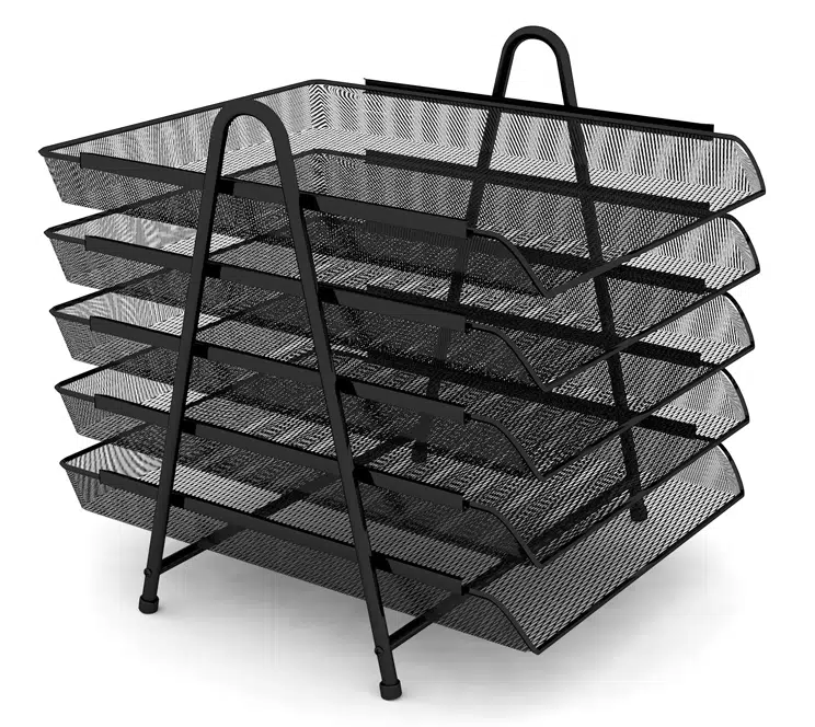 Bion 9308 Perfore 5'li Evrak Rafı Siyah