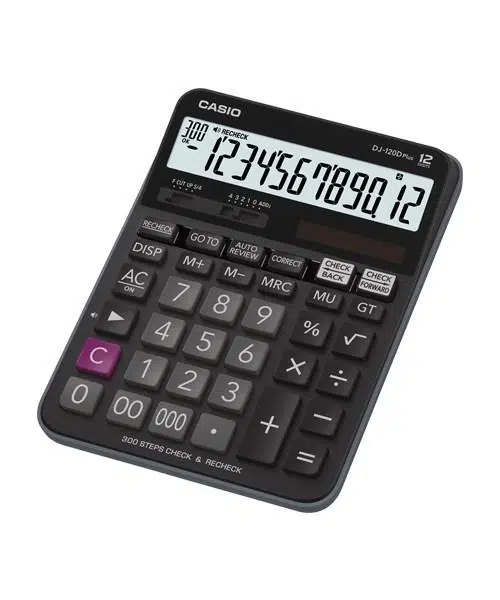 Casio DJ-120D Plus Hesap Makinesi 12 Haneli