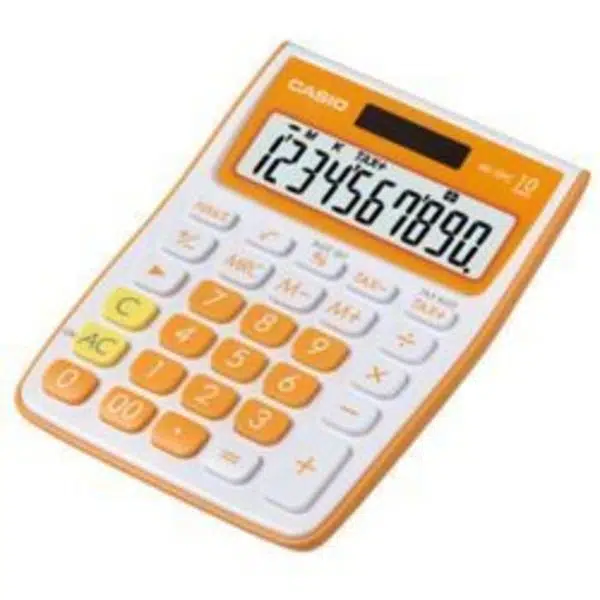 Casio Ms-10Vc Oe Masa Üstü Hesap Makinesi Turuncu 10 Haneli