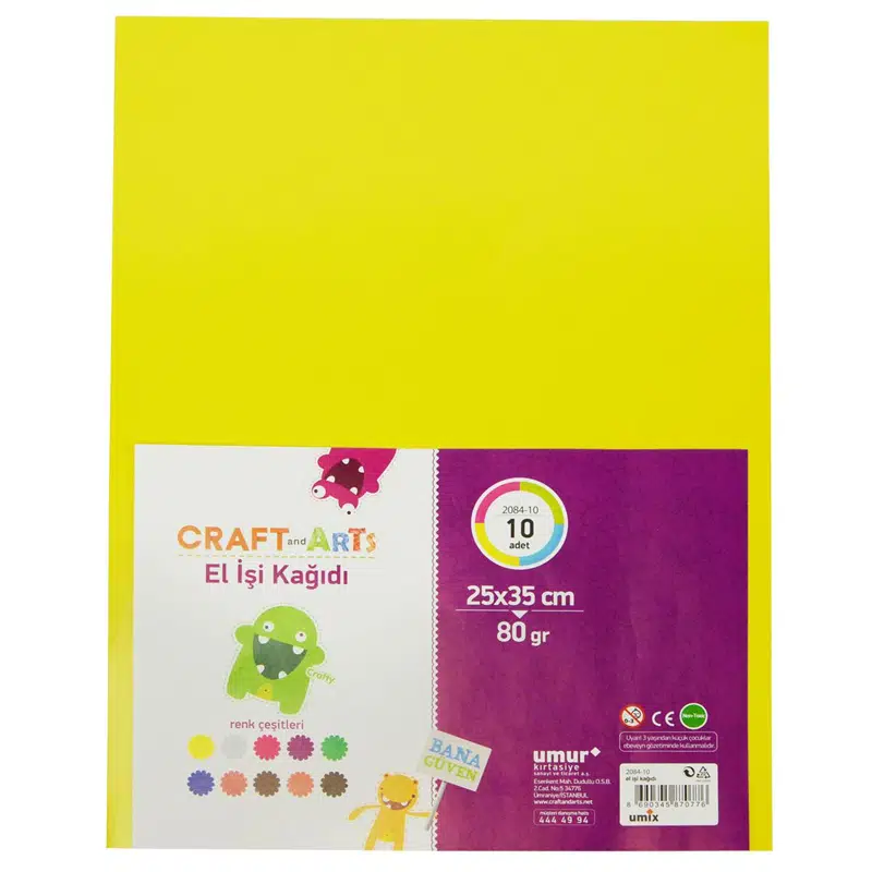 CRAFT AND ARTS A4 EL İŞİ KAĞIDI 10'LU