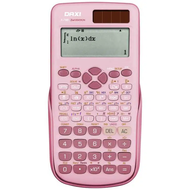 Daxi X-700 Bilimsel Hesap Makinesi 552 Fonksiyonlu Pembe