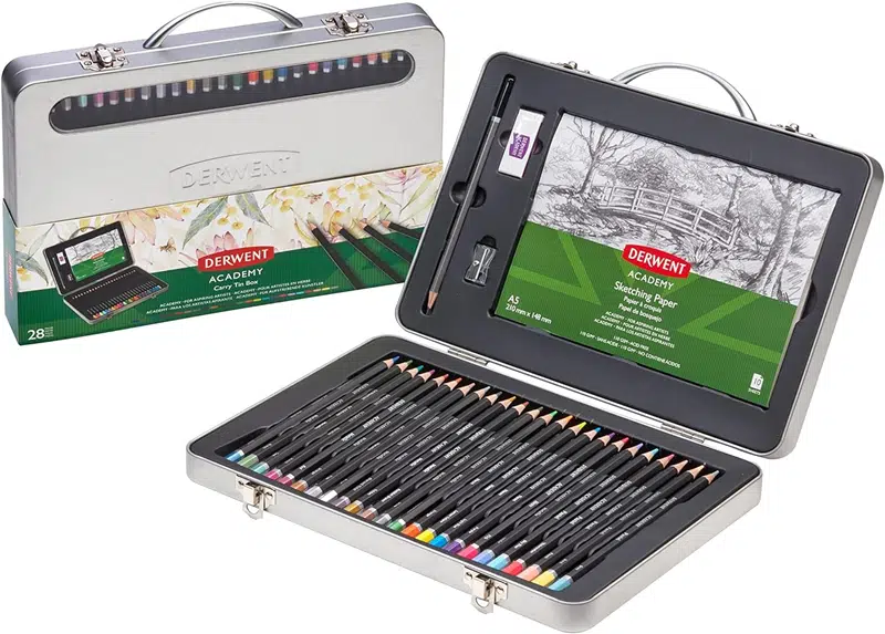 Derwent Academy Carry Tin (Metal Kutu) 28'Lİ