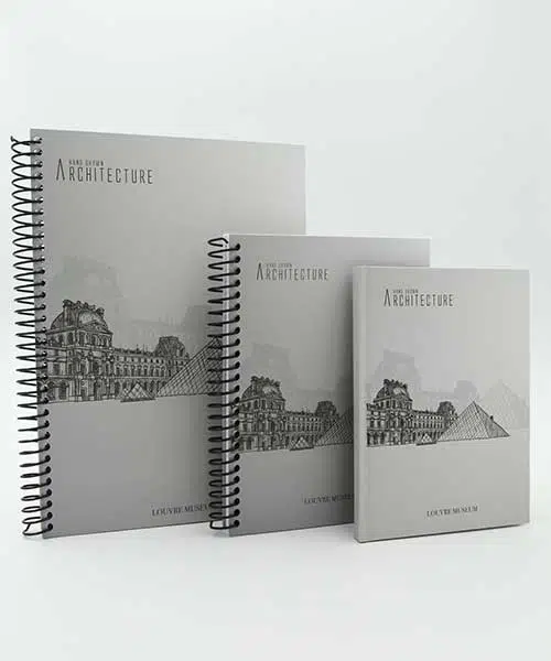Dilman A4 Architecture Spiralli Defter 120yp Kareli
