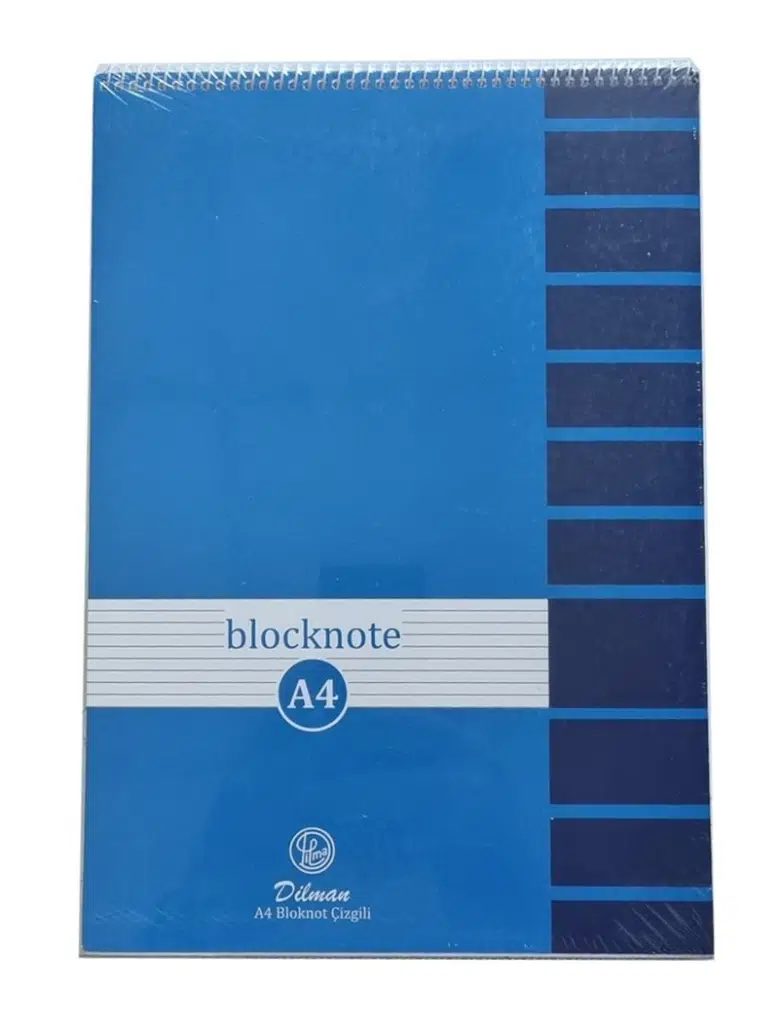 Dilman A4 Spiralli Bloknot 80yp Çizgili