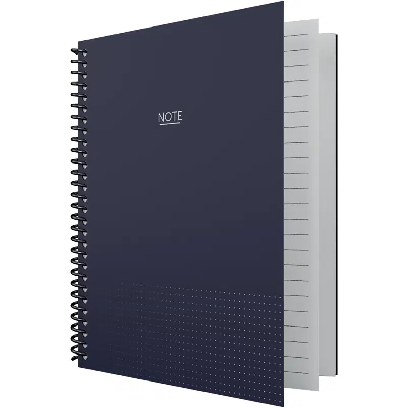 Dilman A4 Spiralli Bloknot PP Kapak 160yp Kareli