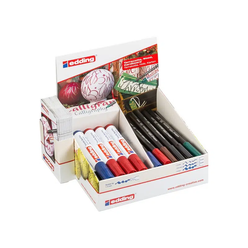 Edding 1255 Kaligrafi Kalemi 38'li Display