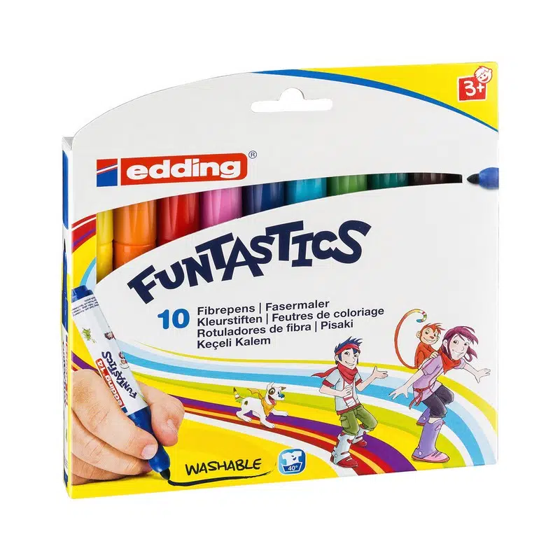 Edding 14K Funtastics Keçe Uçlu Kalem Kalın 10'lu Paket