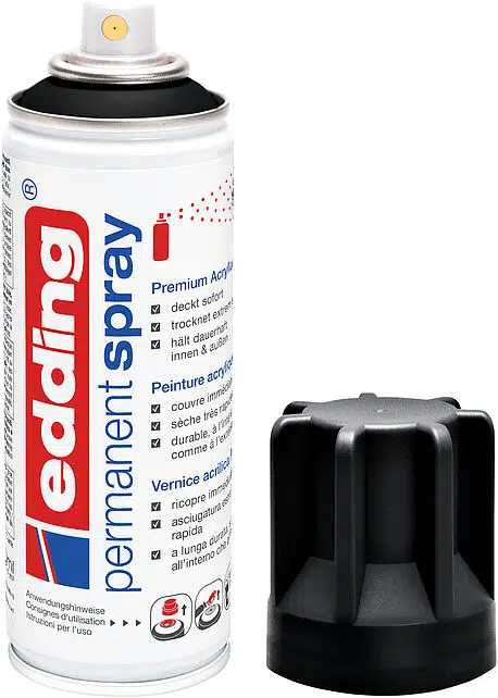 Edding 5200 Permanent Akrilik Spray Black Mat (901)