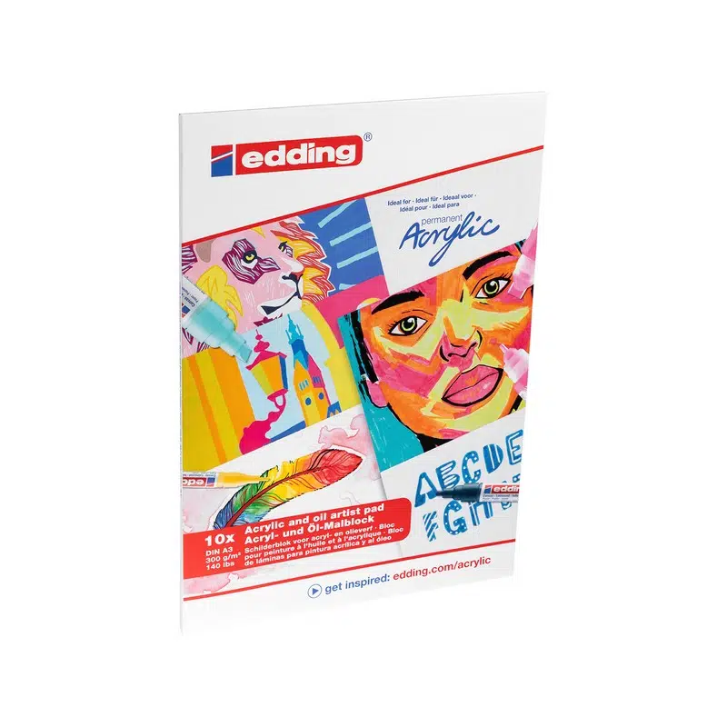 Edding A3 Akrilik ve Yağlı Boya Bloğu 10yp