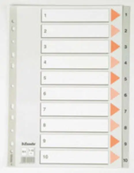 Esselte Seperatör A4 1-10 Rakamlı