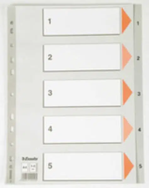 Esselte Seperatör A4 1-5 Rakamlı