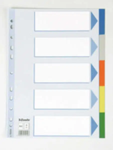 Esselte Seperatör A4 5 Renkli