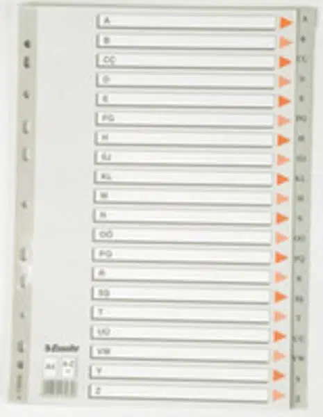 Esselte Seperatör A4 A-Z Harfli
