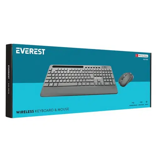 Everest KM-9676 Kablosuz Klavye+Mouse Set Siyah