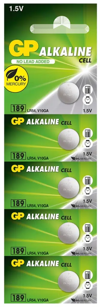 GP LR54-AG10-LR1130 Alkalin Düğme Pil 5'li