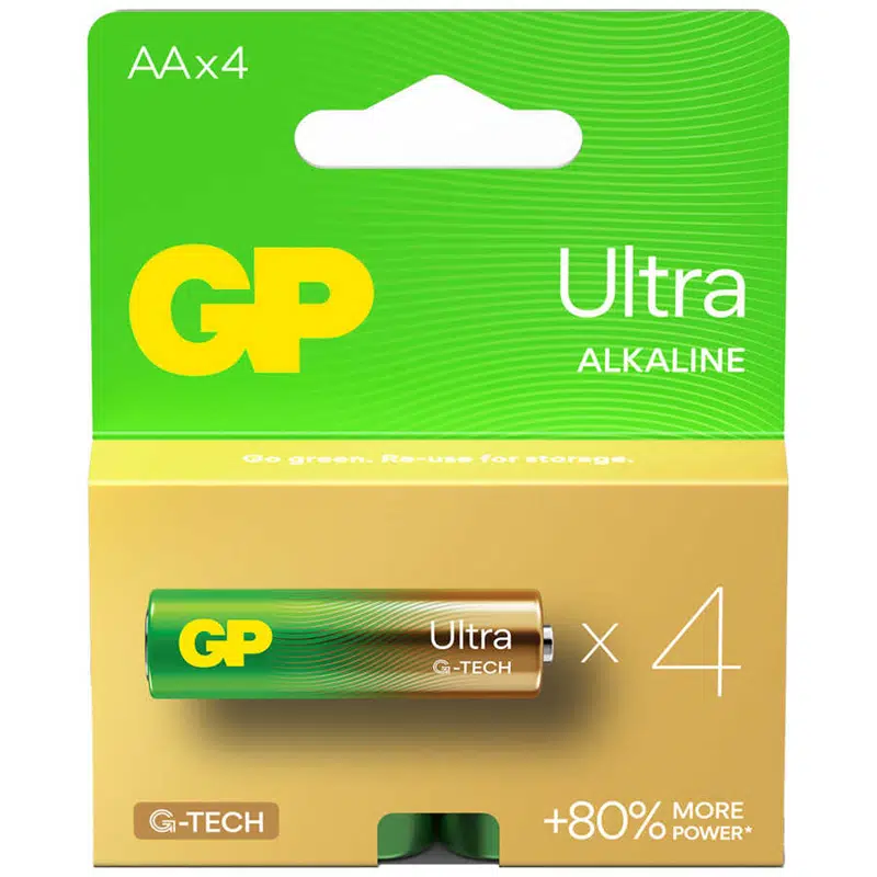 GP G-Tech Ultra Alkalin Kalem Pil LR6 (AA) 1.5V 4'lü Kartela