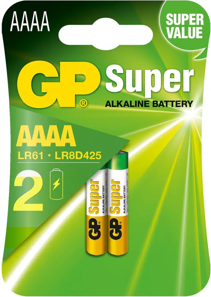 GP G-Tech Ultra Plus Alkalin Pil (AAAA) İncenin İncesi 2'li Kartela