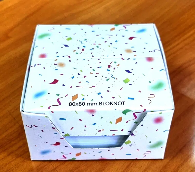 KÜP BLOKNOT 8x8 BEYAZ