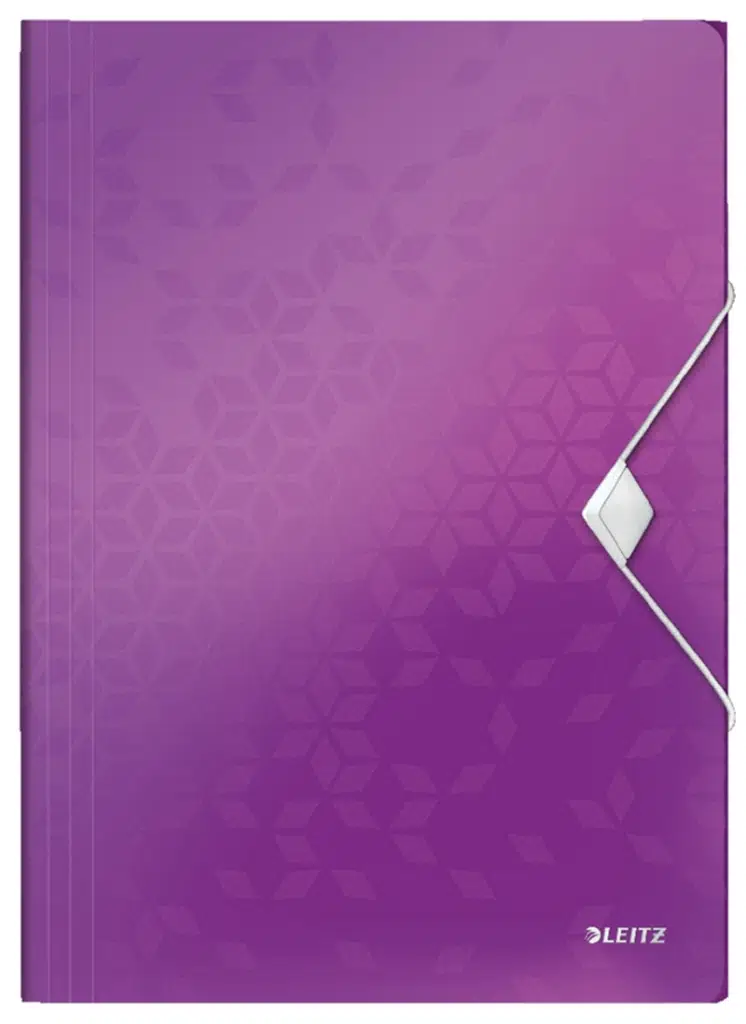 Leitz 4599 Active WOW İnce Lastikli Dosya Metalik Mor (45990062)