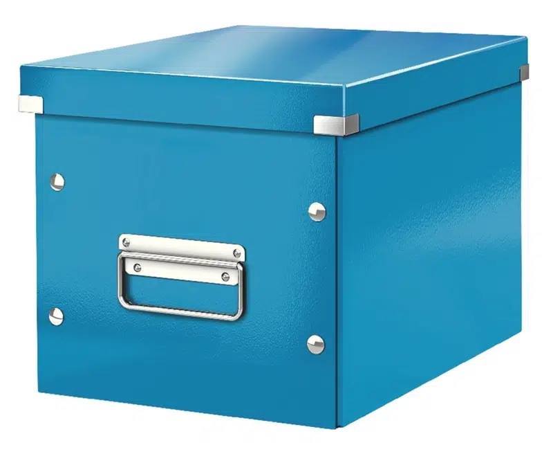 Leitz 6109 WOW C&S Kutu Küp Orta Boy Metalik Mavi (61090036)