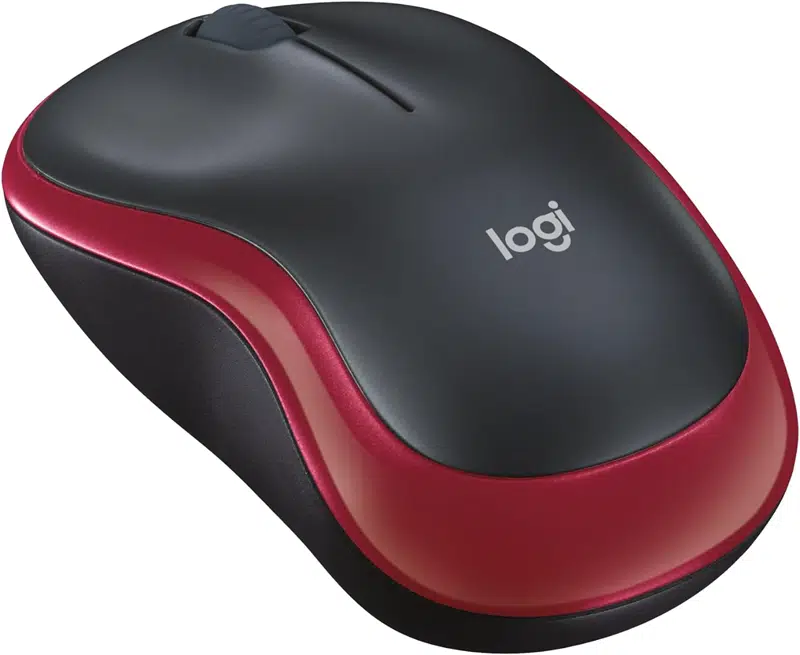 Logitech M185 Kablosuz Optical Mouse Kırmızı