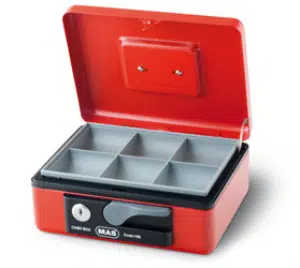 Mas 185 Para Kasası Orta Boy Kırmızı