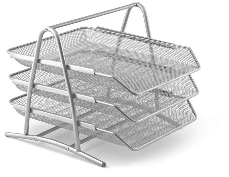 Mas 523 Perfore 3'lü Evrak Rafı Seti (Silver)