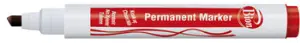 Mas 9177 Bion Permanent Marker Kesik Uç Kırmızı