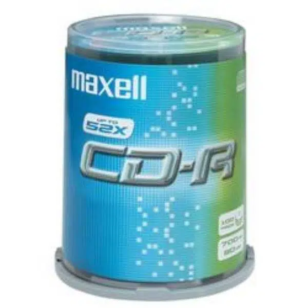 Maxell CD-R 52X 700Mb Cakebox (100'Lü)