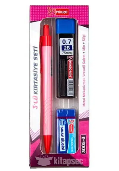 MİKRO 3004-3 KIRTASİYE SETİ 0,7mm
