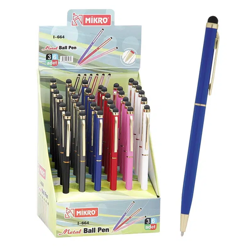 Mikro 664-36 Metal Tükenmez Kalem