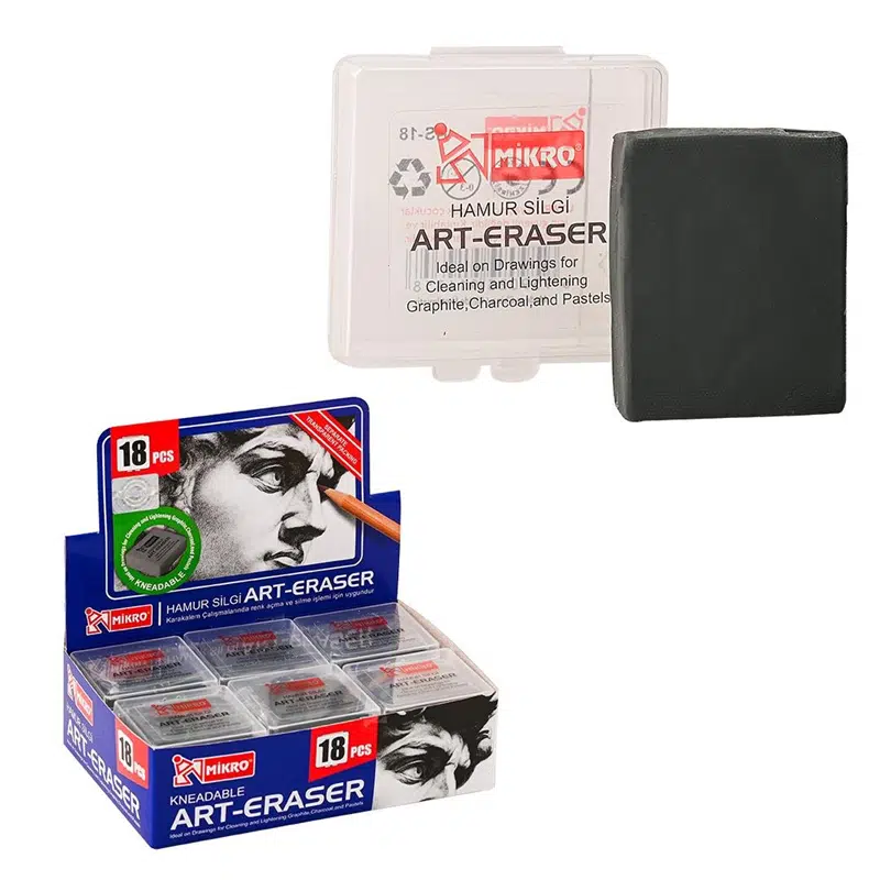 Mikro HS-18 Gri Hamur Silgi 18'li