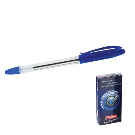 Mikro M-35 Fine Grip Ofis Tipi Tükenmez Mavi