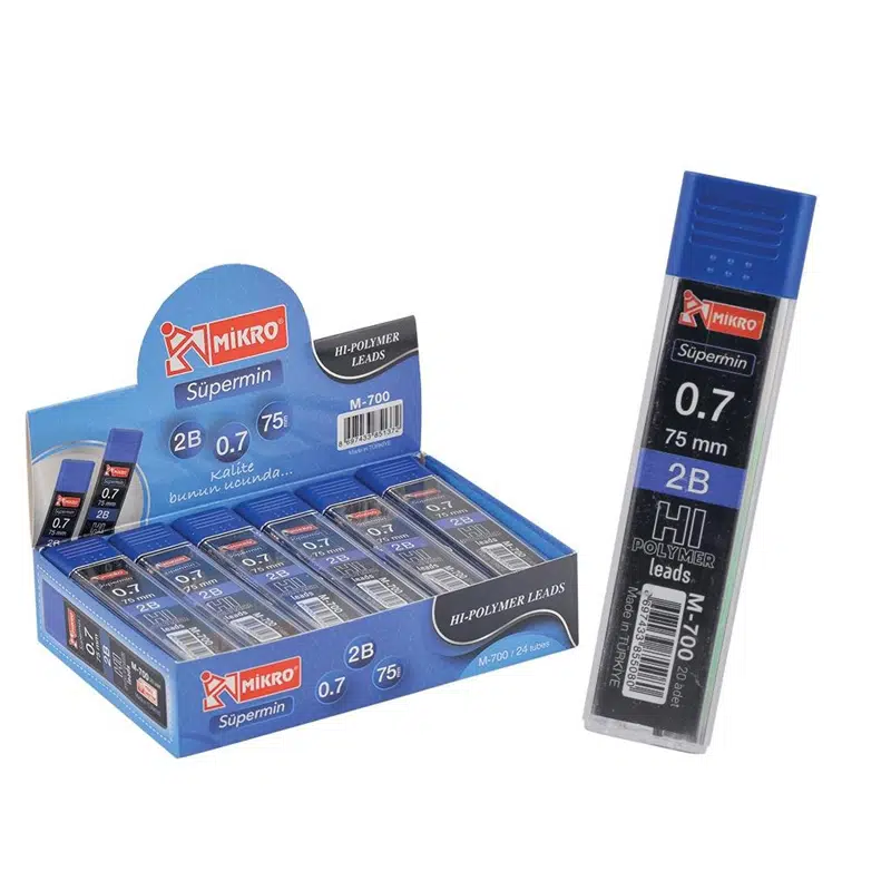 Mikro M-700 Kurşun Kalem Ucu 75mm 0,7mm (2B Min)
