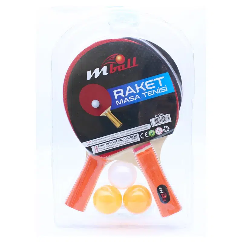 Mikro Mball St. A-02 İkili Raket Seti Pin Pon