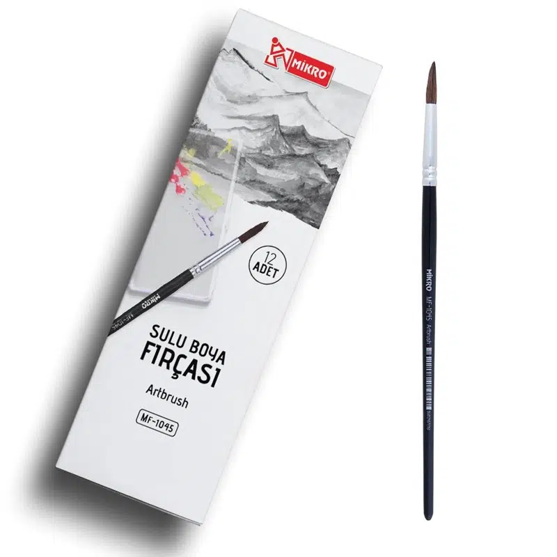 Mikro MF-1045 Sulu Boya Fırçası No:9