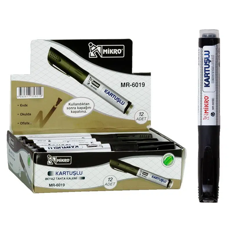 Mikro MR-6019 Kartuşlu Tahta Kalemi Siyah